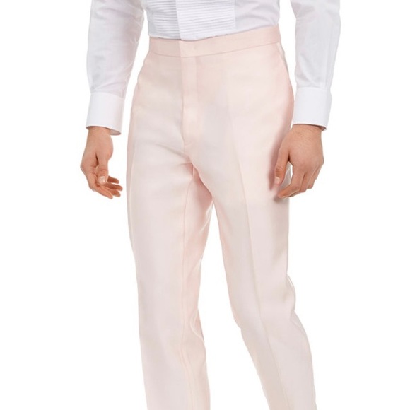Alfani men’s 3 piece Tuxedo/suit , light Peach 46R - Picture 7 of 9